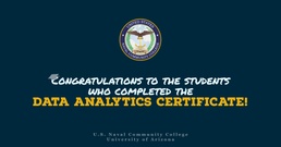 USNCC Students Complete UA Data Analytics Certificate