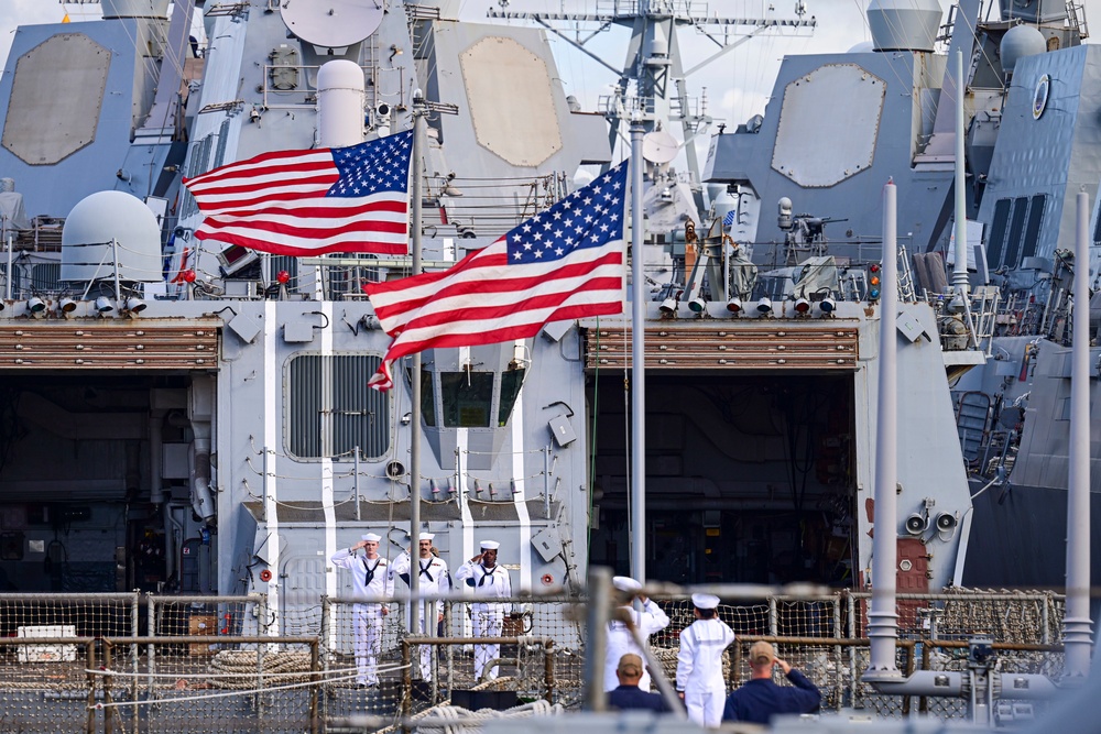 Morning Colors at Joint Base Pearl Harbor-Hickam