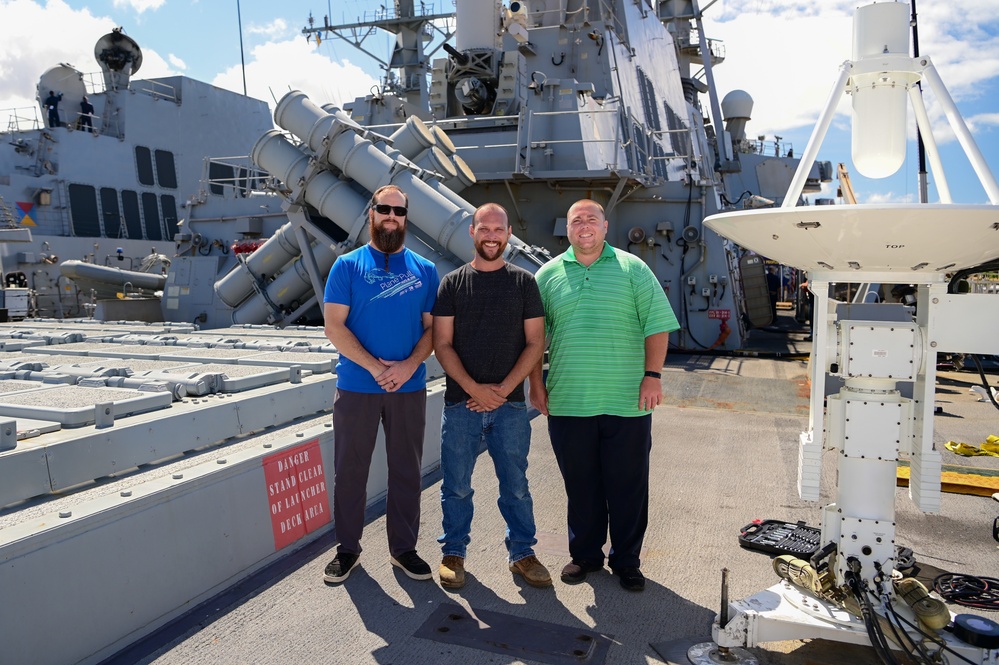 NSWC Corona Technicians Prep USS Fitzgerald for PACDRAGON 2022