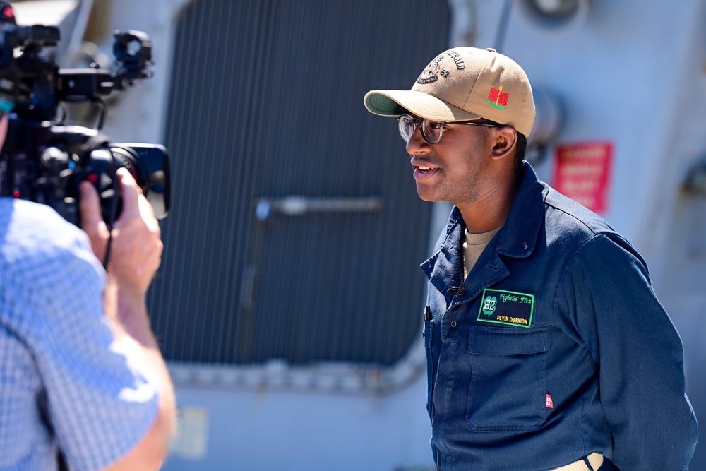 NSWC Corona Technicians Prep 'Fightin' Fitz' for Pacific Dragon 22