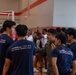 Republic of Korea Navy Sailors play a game of volley ball during RIMPAC 2022