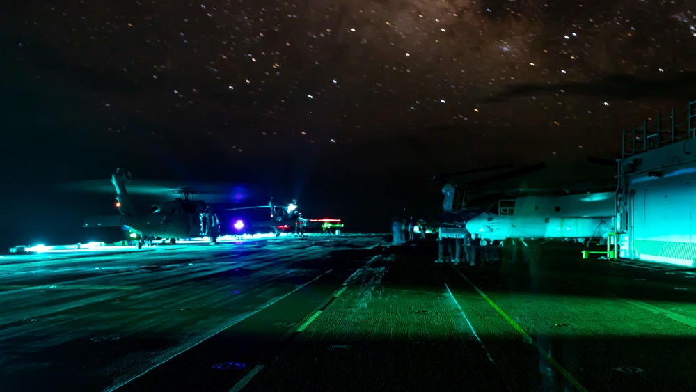 Knight Flights: Low-light flight operations aboard USS Tripoli