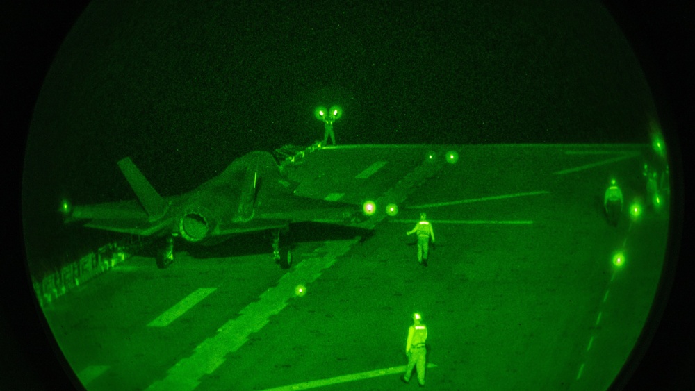 VMFA-121 flies through the night