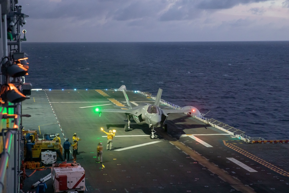 VMFA-121 flies through the night