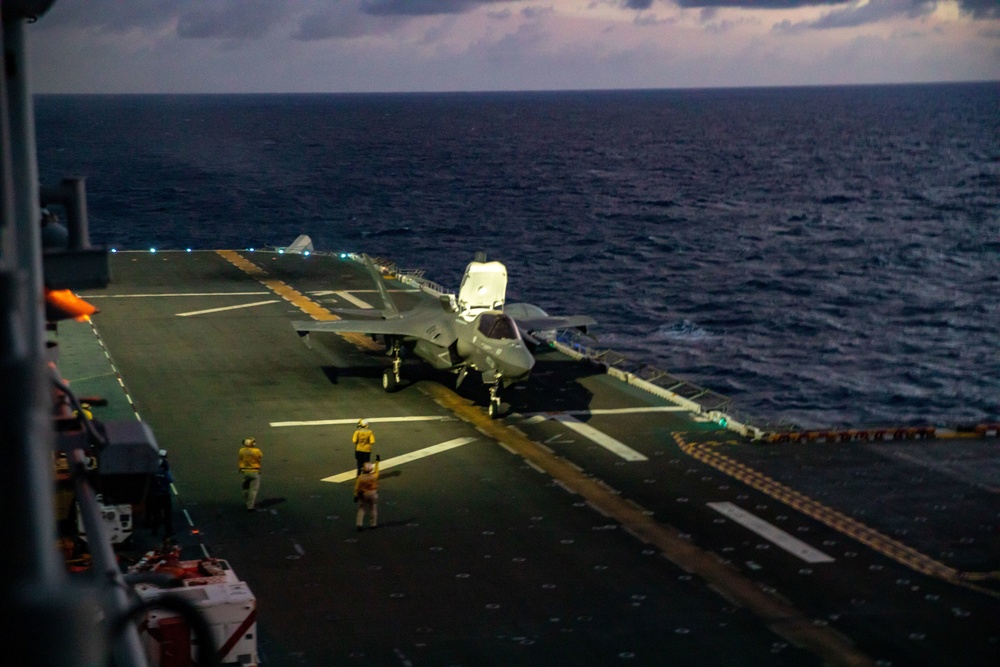 VMFA-121 flies through the night