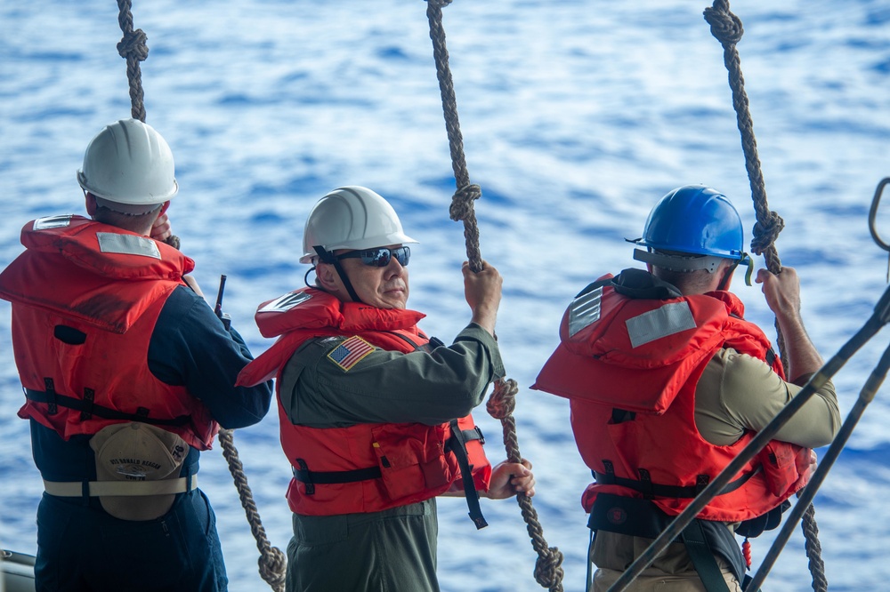 USS Ronald Reagan Commanding Officer Embarks aboard Rigid Hull Inflatable Boat