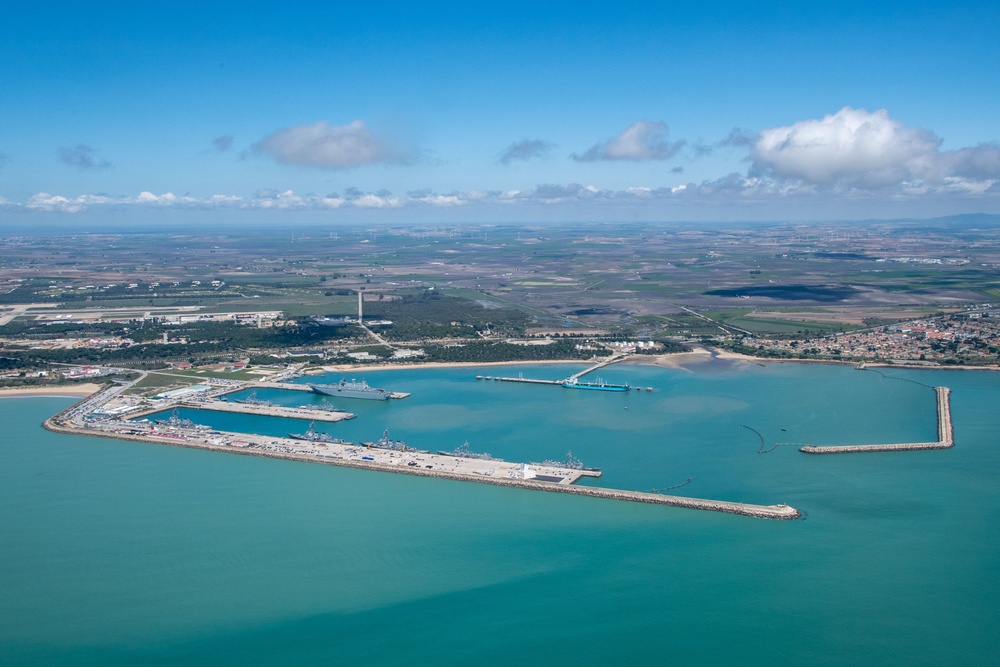 Aerial of Naval Station Rota