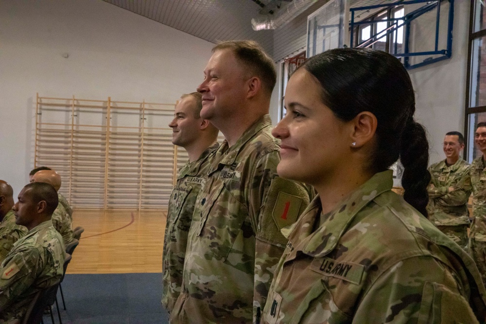 Signal, Intelligence, and Sustainment Company, Headquarters and Headquarters Battalion, 1st Infantry Division, Change of Command Ceremony