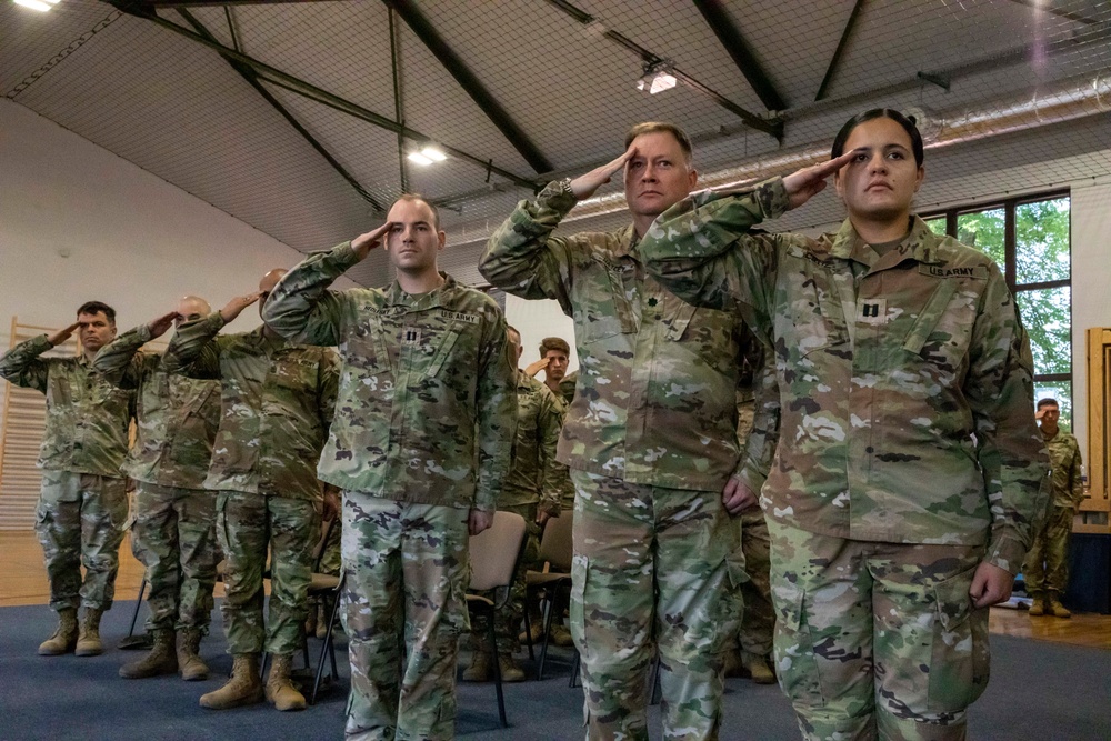 Signal, Intelligence, and Sustainment Company, Headquarters and Headquarters Battalion, 1st Infantry Division, Change of Command Ceremony