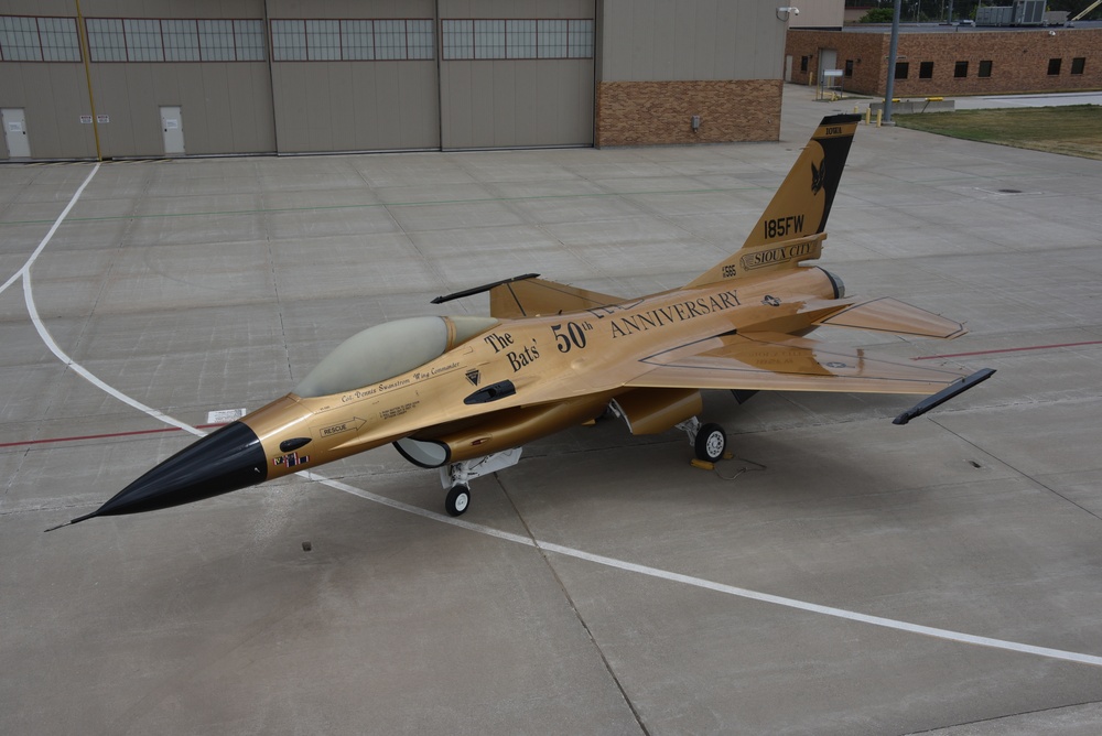 Gold Iowa F-16
