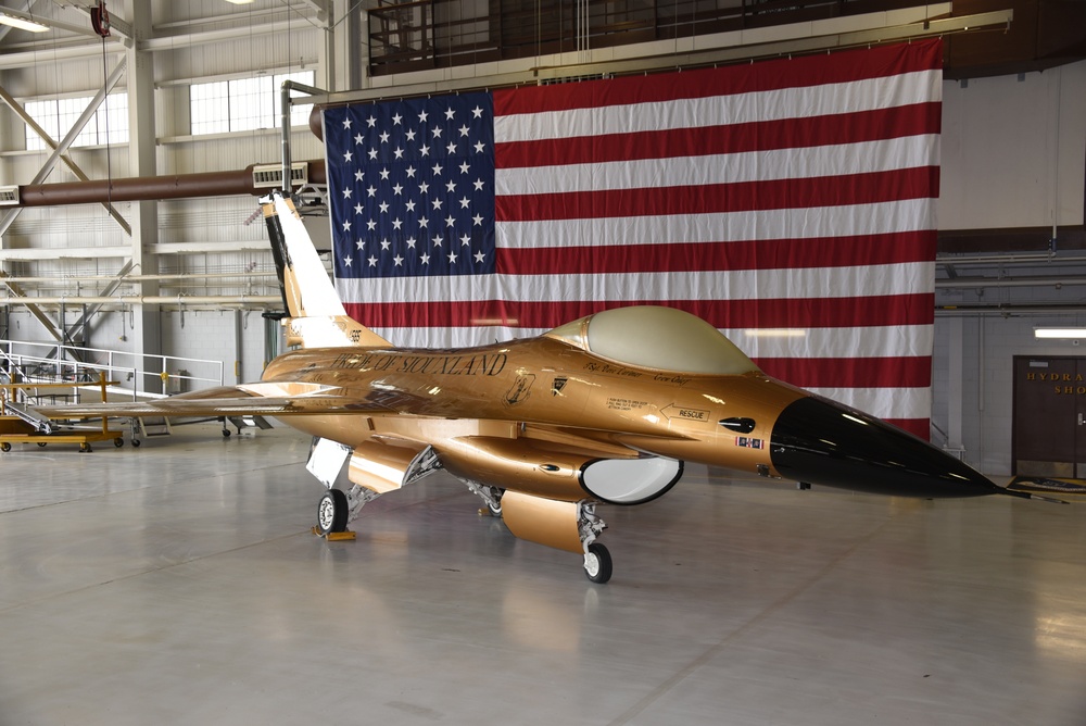 USA gold F-16
