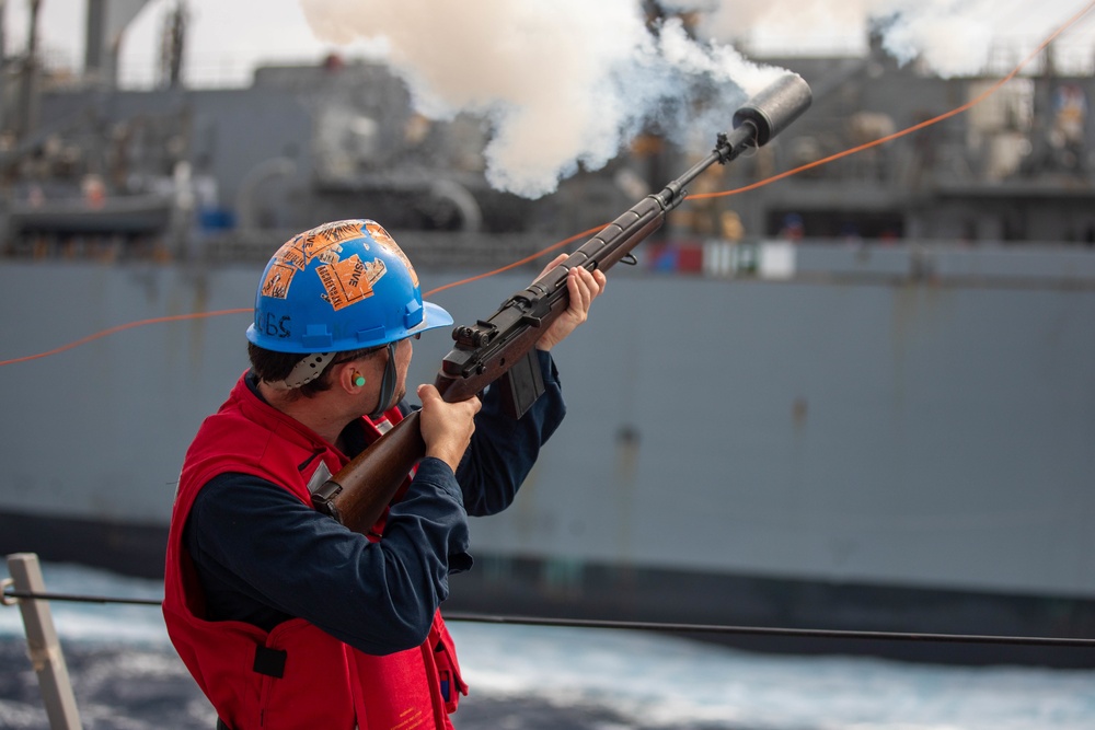 The USS Bainbridge is on a scheduled deployment in the U.S. Naval Forces Europe area of operations, employed by U.S. Sixth Fleet to defend U.S., Allied and Partner interests.