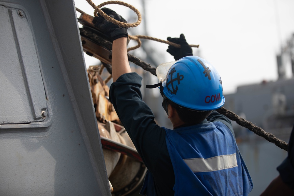 The USS Bainbridge is on a scheduled deployment in the U.S. Naval Forces Europe area of operations, employed by U.S. Sixth Fleet to defend U.S., Allied and Partner interests.