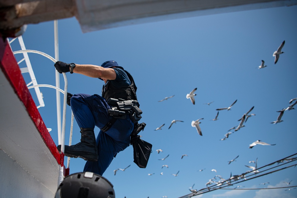 Coast Guard Cutter Daniel Tarr Fisheries Boarding