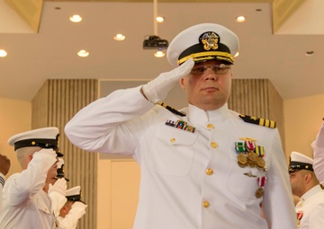 USS Maryland Blue Crew Holds Change of Command