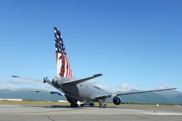 Flying colors - patriotic paint for Pease jet