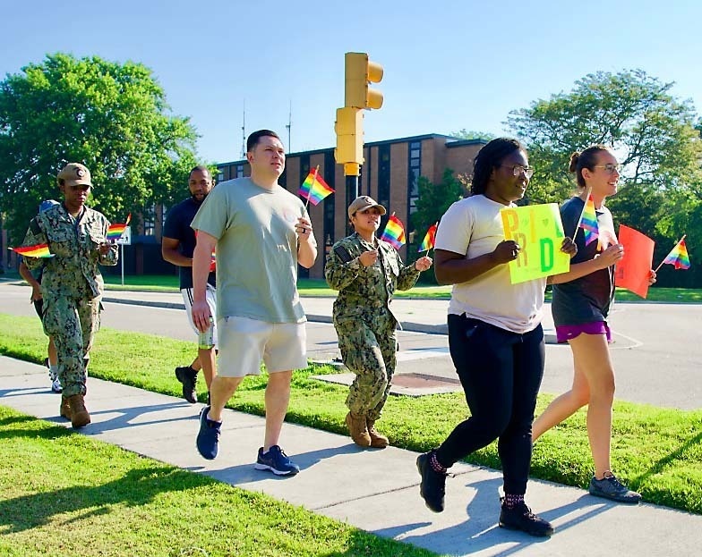 Sailors participate in Solidarity Walk in recognition of Pride Month