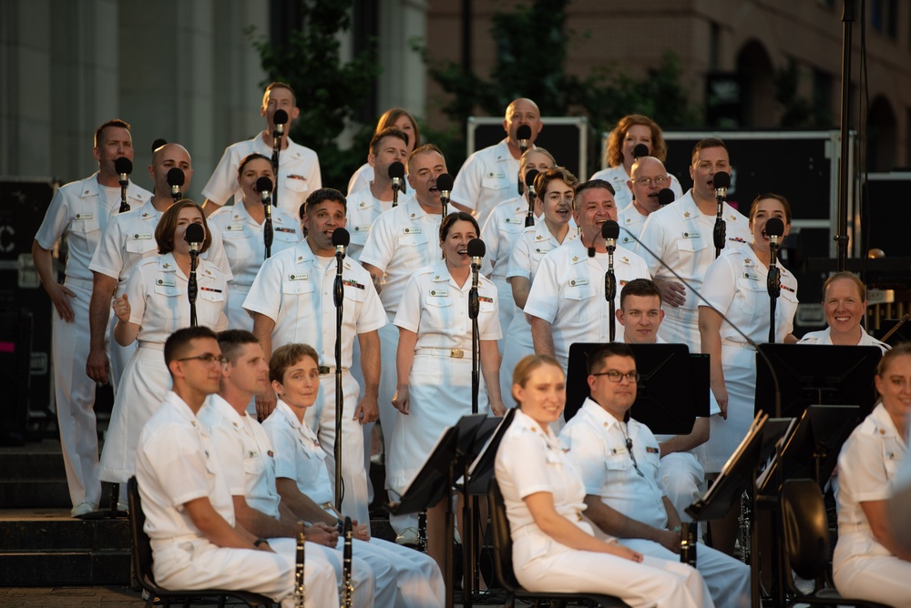 U.S. Navy Band performs at U.S. Navy Memorial