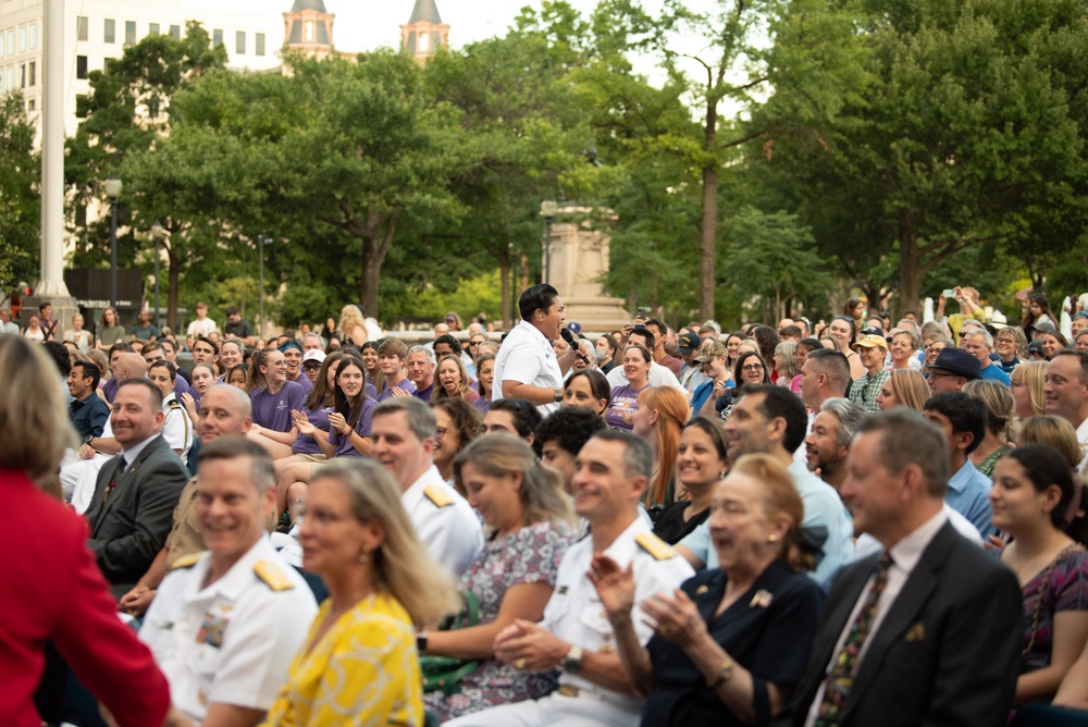 U.S. Navy Band performs at U.S. Navy Memorial