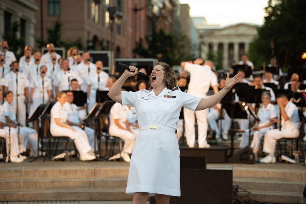 U.S. Navy Band performs at U.S. Navy Memorial