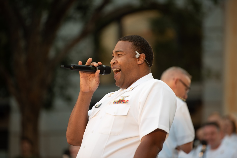 U.S. Navy Band performs at U.S. Navy Memorial