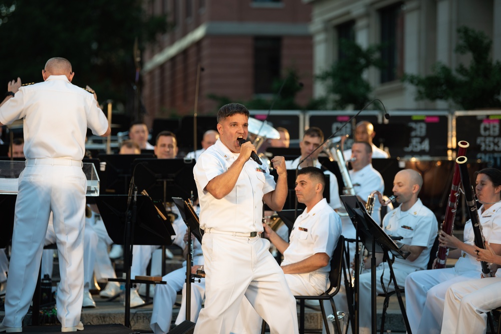 U.S. Navy Band performs at U.S. Navy Memorial