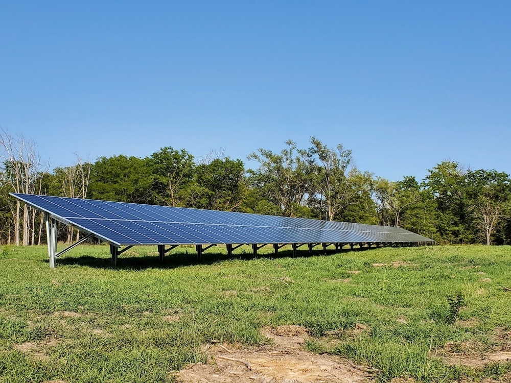 Solar array at Sylvan Park, Wilson Lake, Kansas
