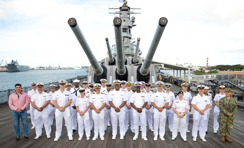 NCAGS poses for photo aboard USS Missouri