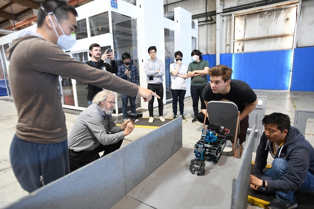 Local College Students Aid Navy Research by Building Robots to Navigate Ship Obstacles