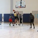 U.S. Navy Sailors from Abraham Lincoln, Essex participate in a basketball game during RIMPAC 2022