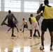 U.S. Navy Sailors from Abraham Lincoln, Essex participate in a basketball game during RIMPAC 2022