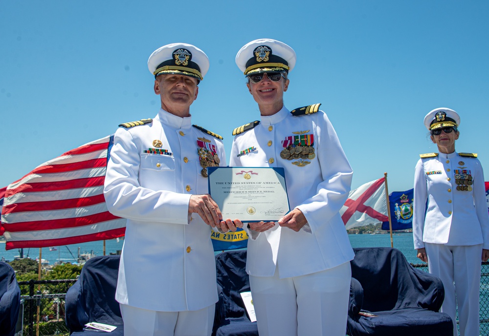 MESG 1 holds a Retirement Ceremony in Honor of Cmdr. Erin A. Griffith aboard the USS Midway (CV 41) Museum in San Diego