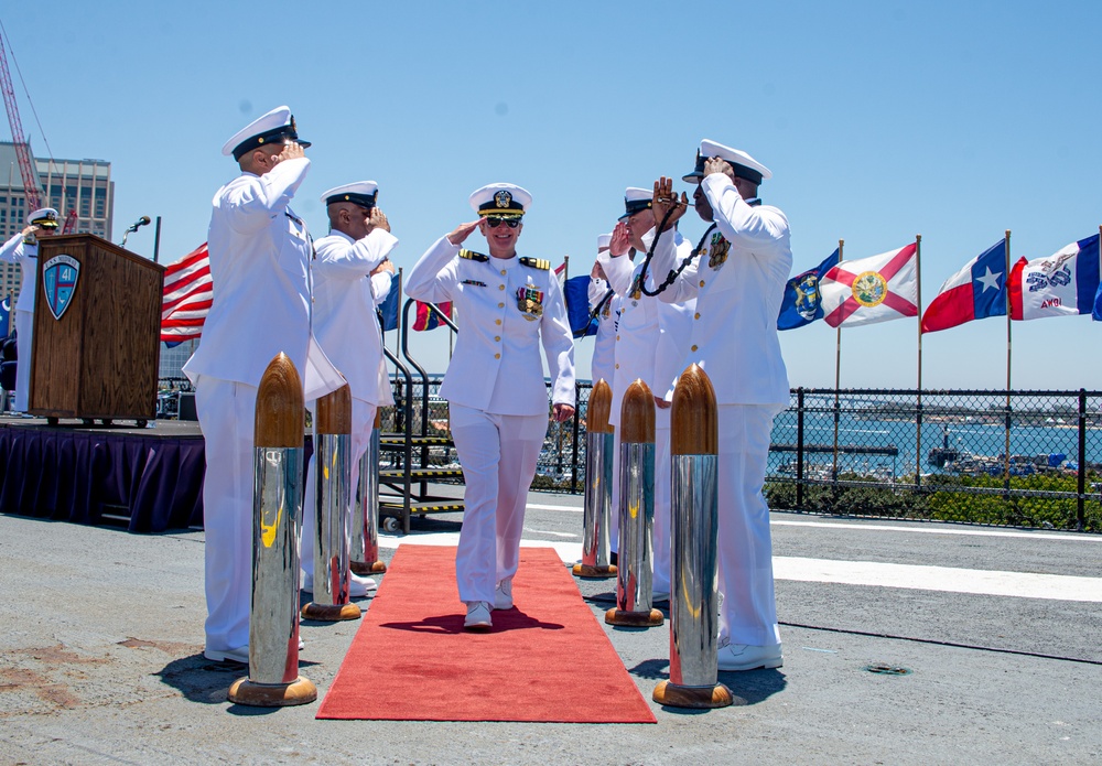 MESG 1 holds a Retirement Ceremony in Honor of Cmdr. Erin A. Griffith aboard USS Midway (CV 41) Museum in San Diego