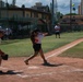 U.S. Navy Sailors from Abraham Lincoln, Gridley participate in a softball game during RIMPAC 2022