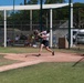 U.S. Navy Sailors from Abraham Lincoln, Gridley participate in a softball game during RIMPAC 2022