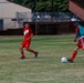 U.S. Navy Sailors from Abraham Lincoln participate in a soccer game against Peruvian sailors during RIMPAC 2022