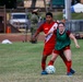 U.S. Navy Sailors from Abraham Lincoln participate in a soccer game against Peruvian sailors during RIMPAC 2022