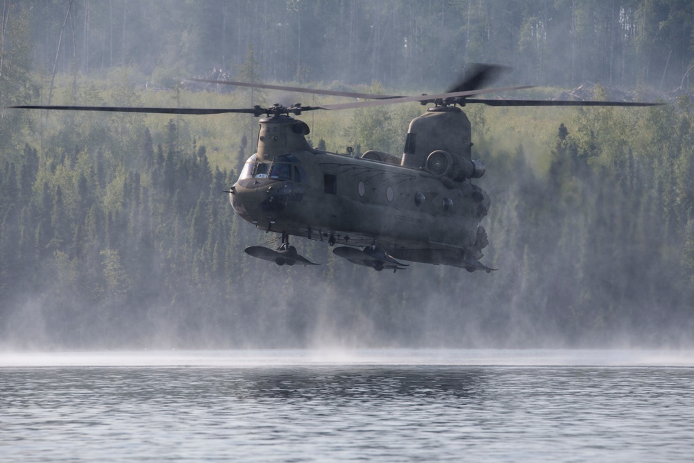 Army engineers and aircrew conduct helocast training at JBER