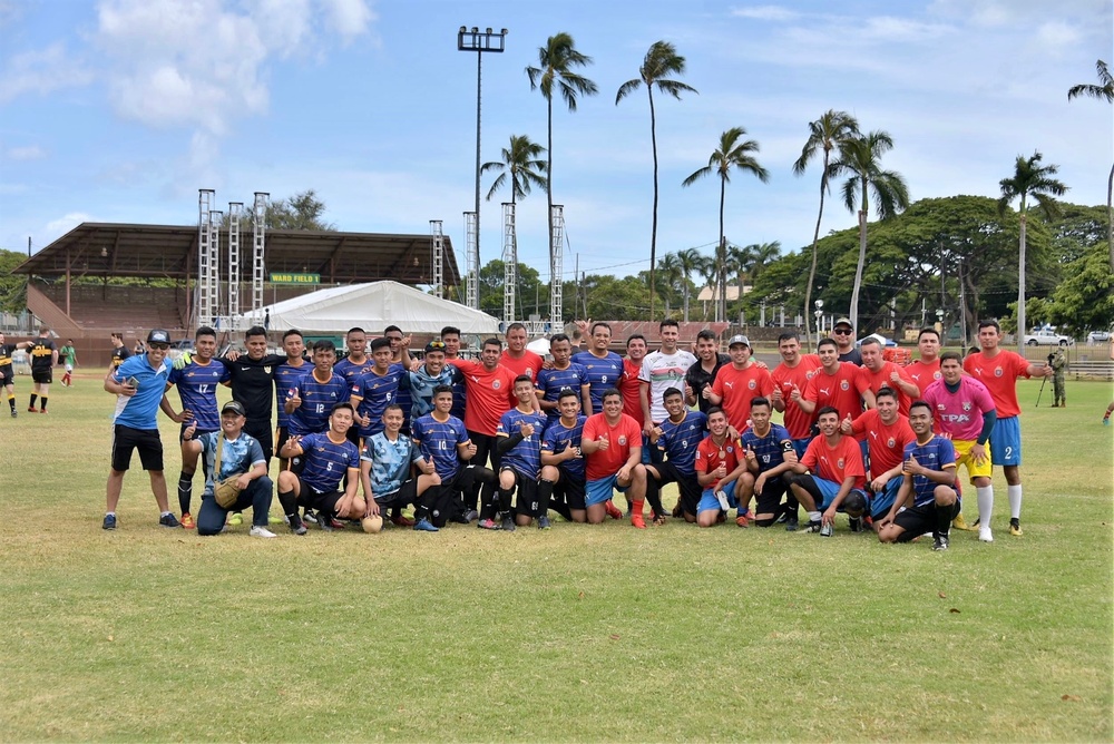 RIMPAC 2022: Indonesian Navy vs Chilean Navy Soccer Match