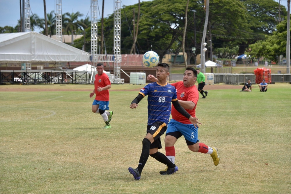 RIMPAC 2022: Indonesian Navy vs Chilean Navy Soccer Match