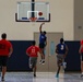 USS Abraham Lincoln, CNS Almirante Lynch compete in a basketball game during RIMPAC 2022