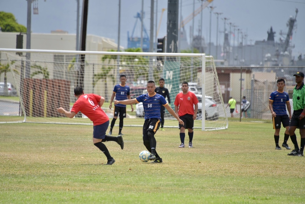 RIMPAC 2022: Indonesian Navy vs Chilean Navy Soccer Match