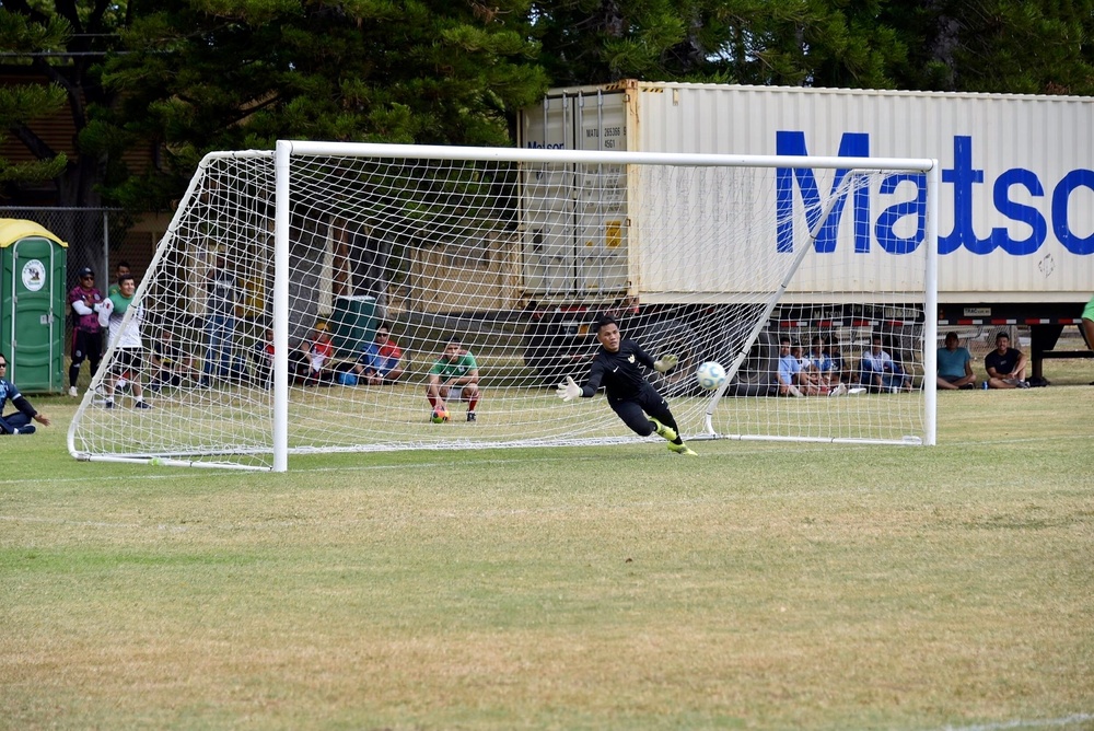 RIMPAC 2022: Indonesian Navy vs Chilean Navy Soccer Match