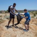 USS Hershel "Woody" Williams (ESB 4) Sailors Participate In a Beach Clean Up Event
