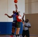 U.S. Navy Sailors from Abraham Lincoln, Michael Monsoor participate in a basketball game during RIMPAC 2022