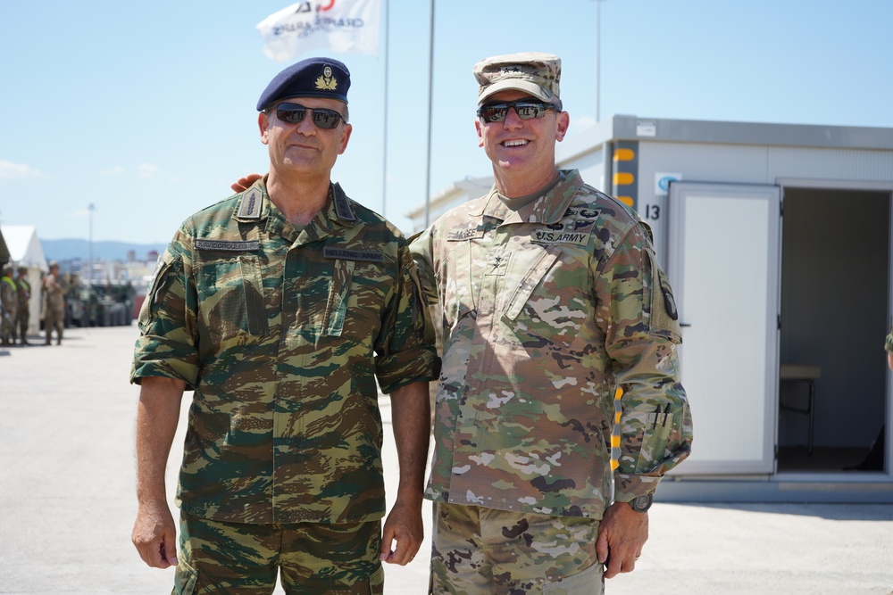 Commander of the 101st Airborne Division (Air Assault) travels to Greece to observe the port operations