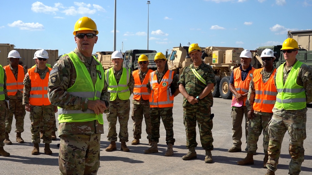 Commander of the 101st Airborne Division (Air Assault) travels to Greece to observe the port operations