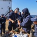 U.S. Coast Guard Oak crew trains enroute to Exercise Argus