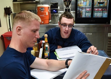 U.S. Coast Guard Oak crew trains enroute to Exercise Argus