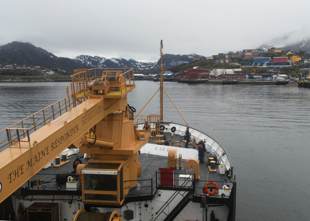 U.S. Coast Guard Cutter Oak crew visits Sisimiut, Greenland